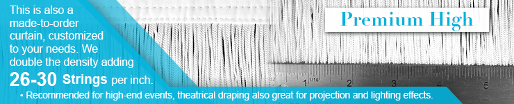 High Premium density String Fringe Curtains
